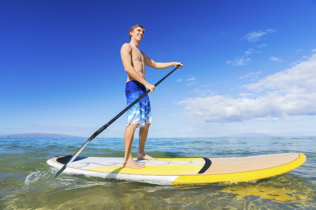 Stand up paddle boarding has taken the seas by storm... if you're game, why not give it a go this summer. 