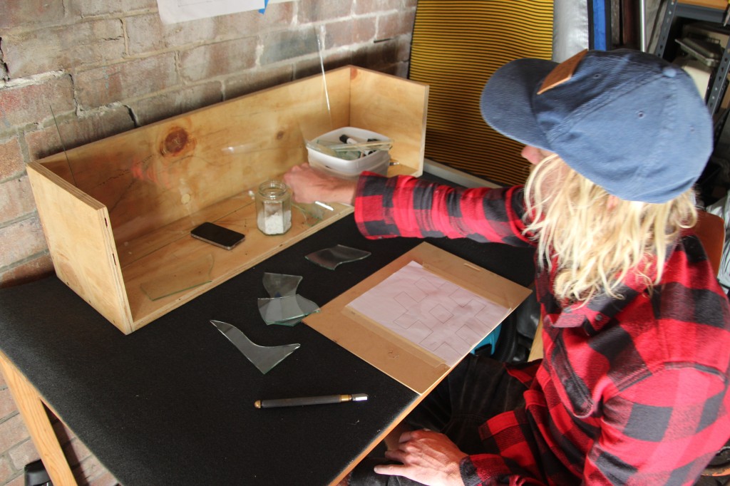 It's hard to believe Ben creates such beauty in this makeshift workspace within his shed. 